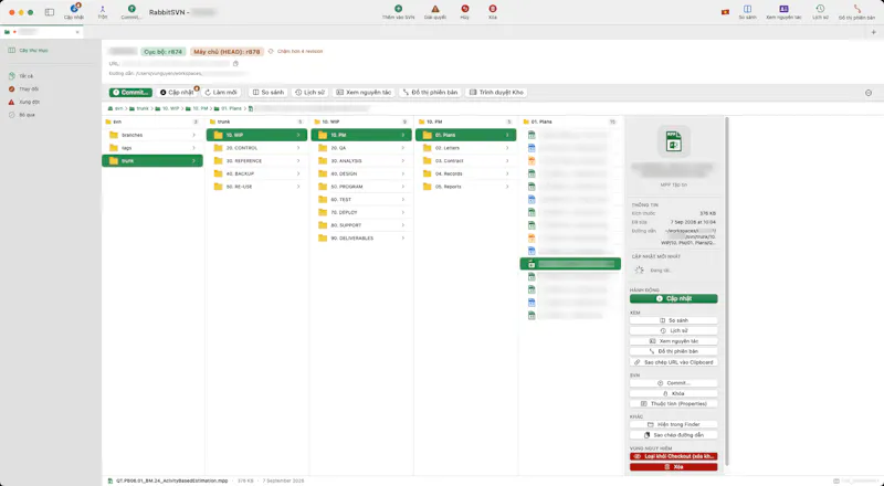 RabbitSVN screenshot 1