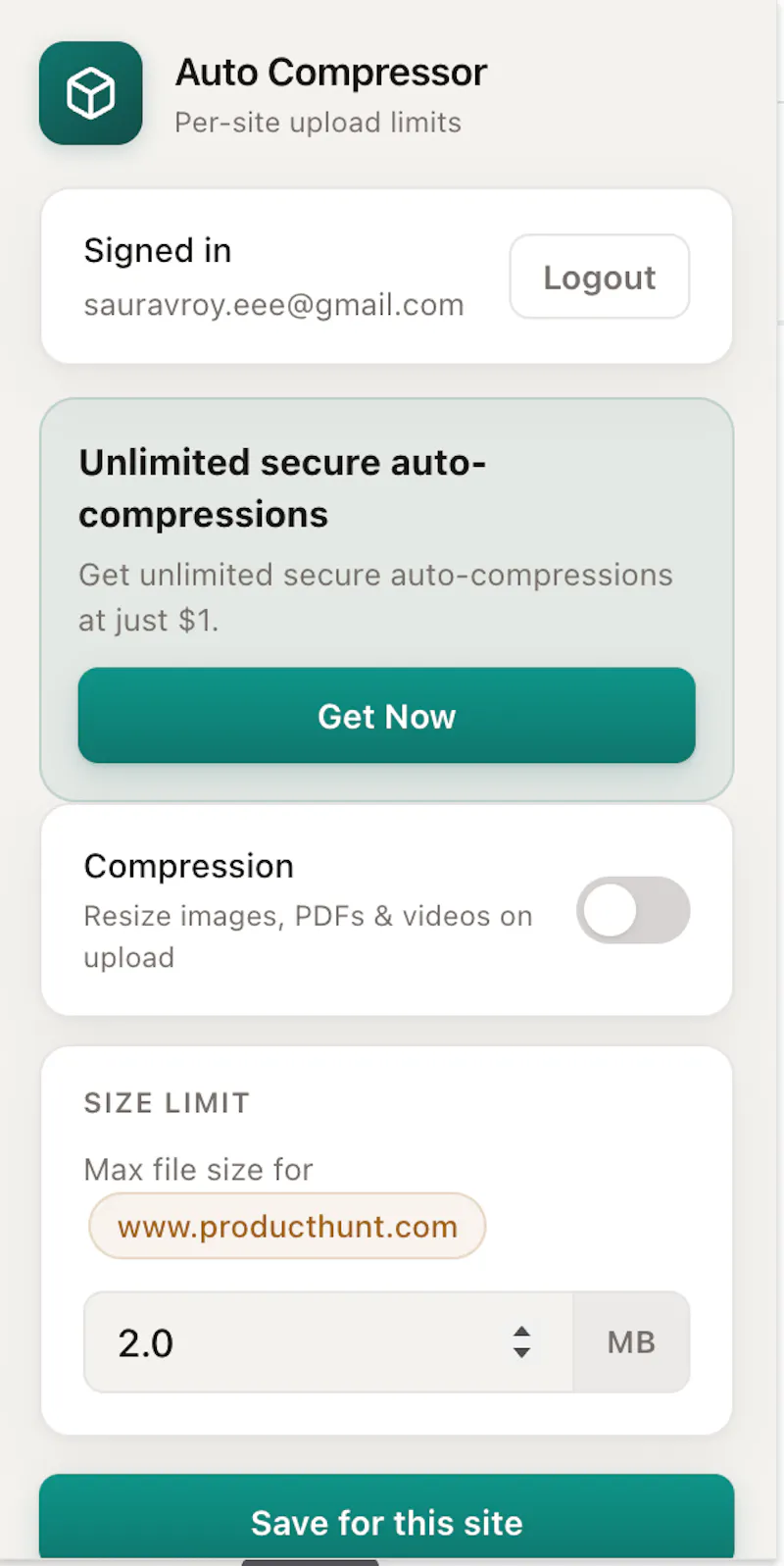 AutoCompress screenshot 3
