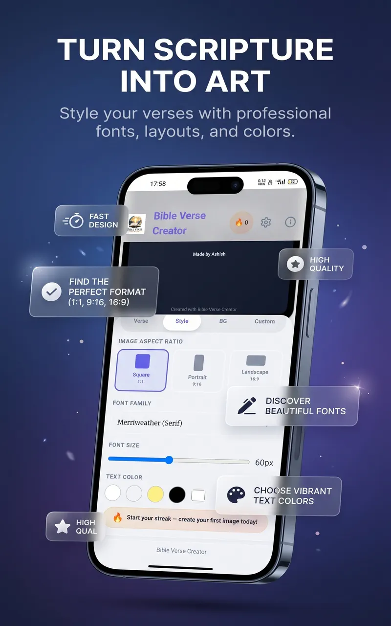 Bible Verse Creator gallery image