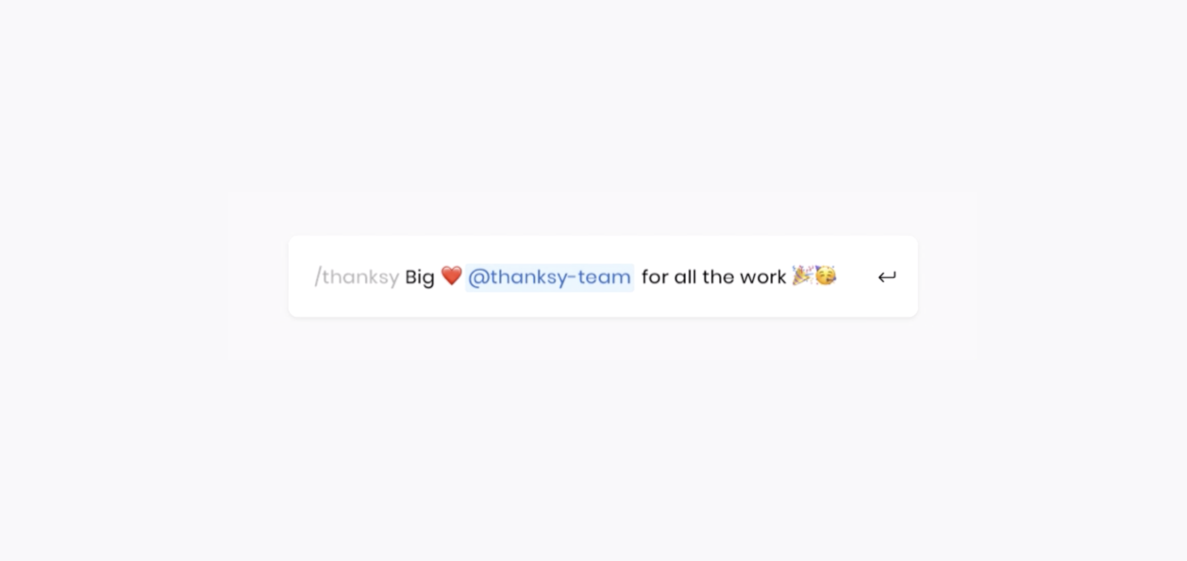 Thanksy - Send appreciation via Slack gallery image