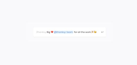 Thanksy - Send appreciation via Slack gallery image