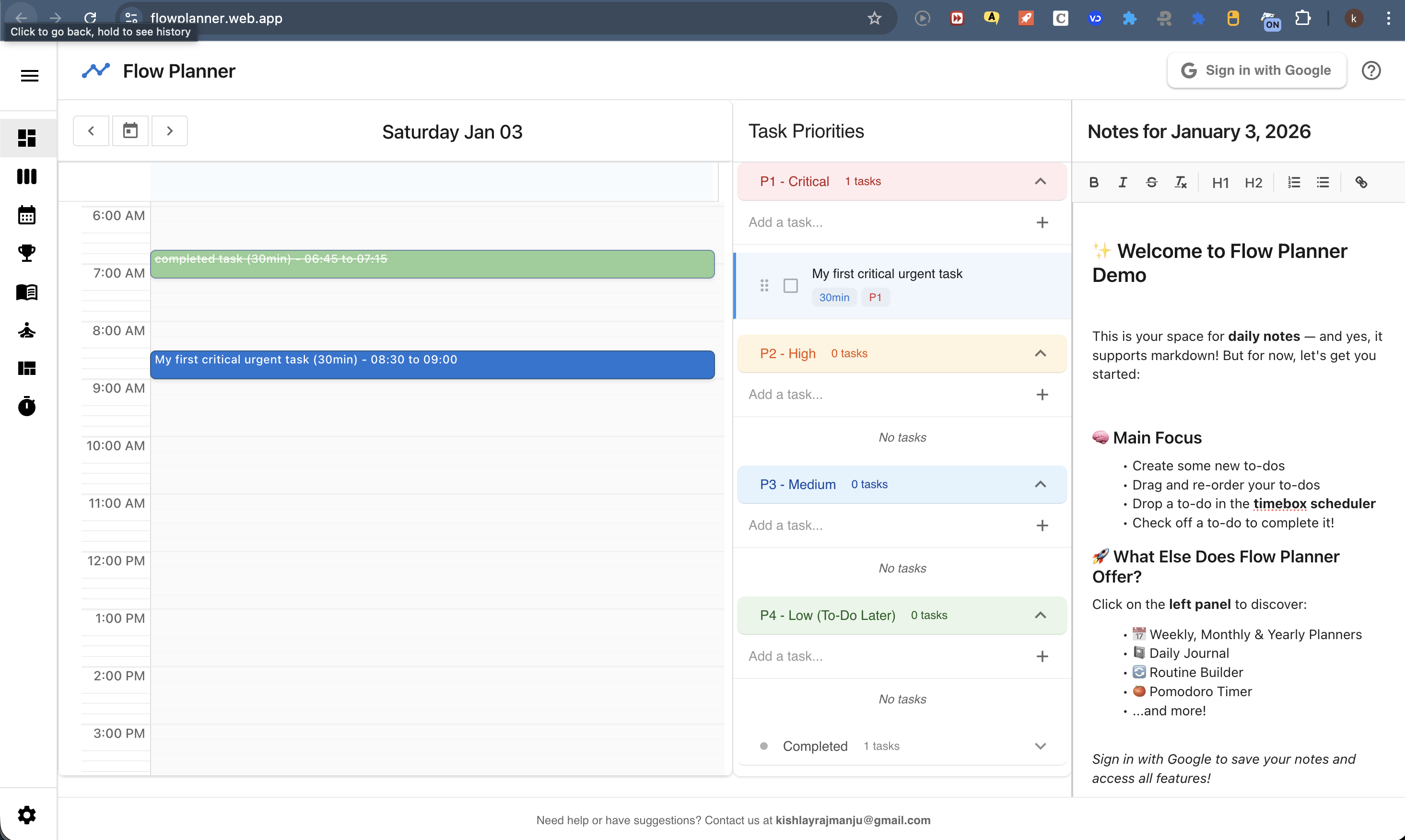 Flow Planner gallery image