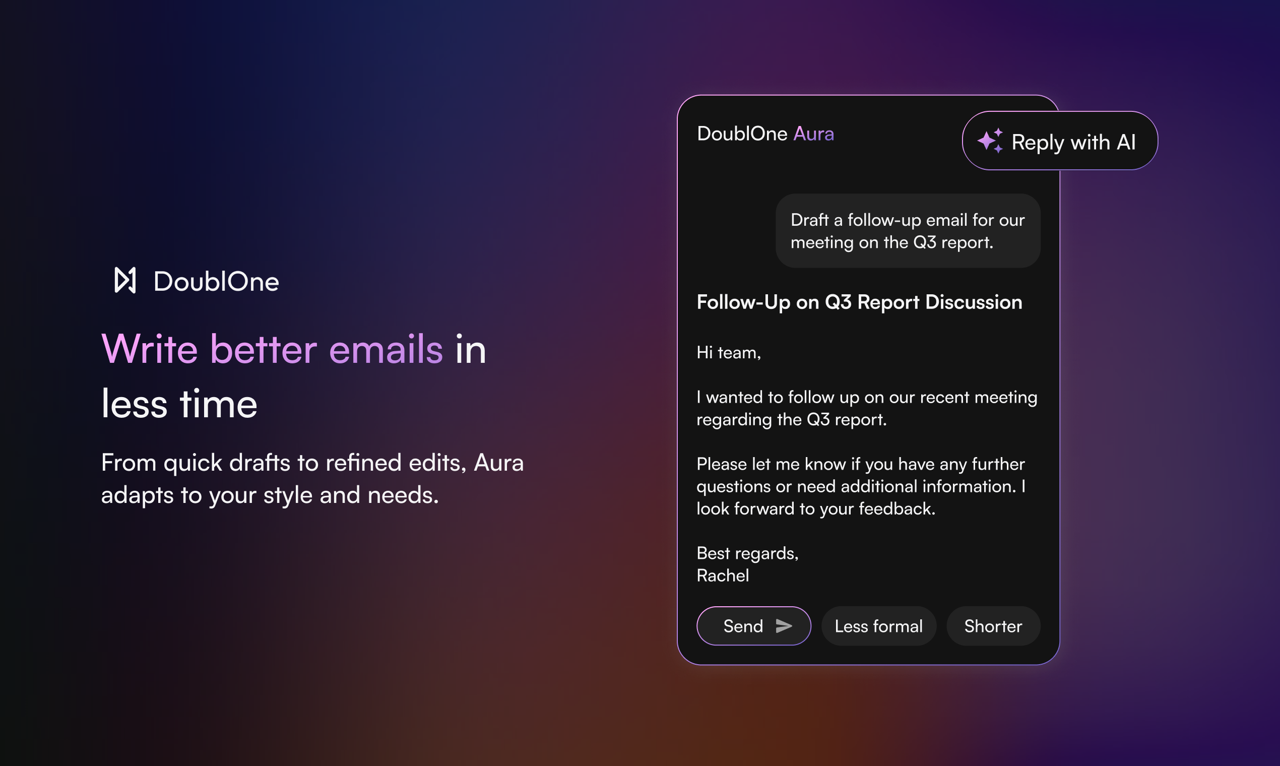 Aura, DoublOne's AI Assistant media 2