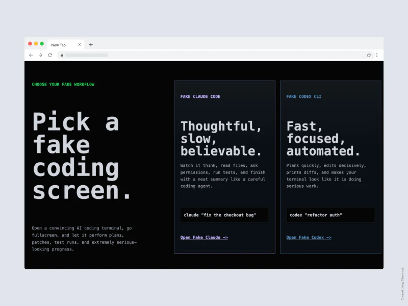 FakeVibeCode screenshot 1