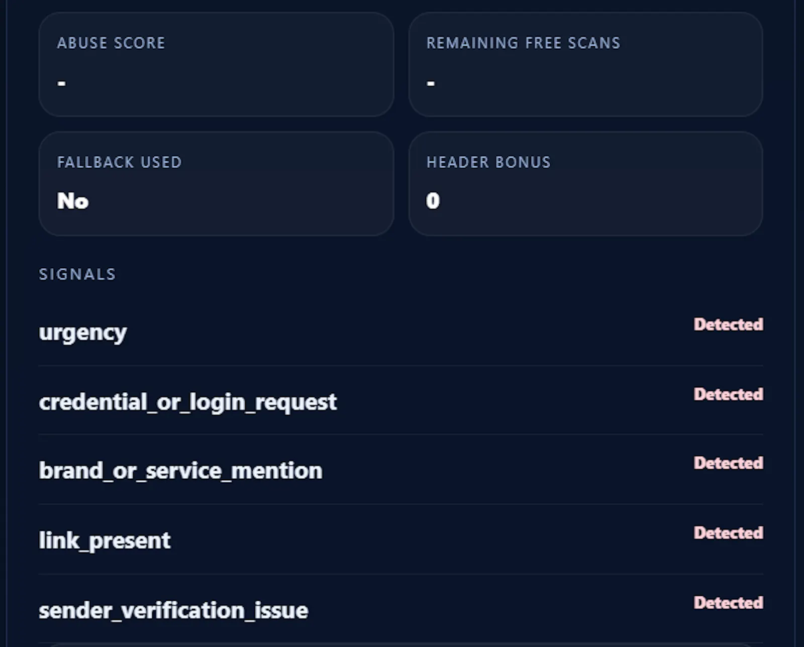 PhishInspector screenshot 3