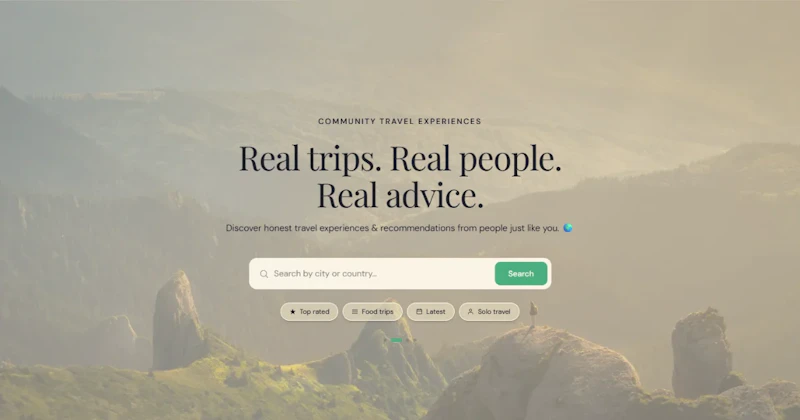 Roamlink — Community Travel Experiences screenshot 1