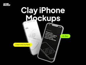 Bundle Clay iPhone Mockups gallery image