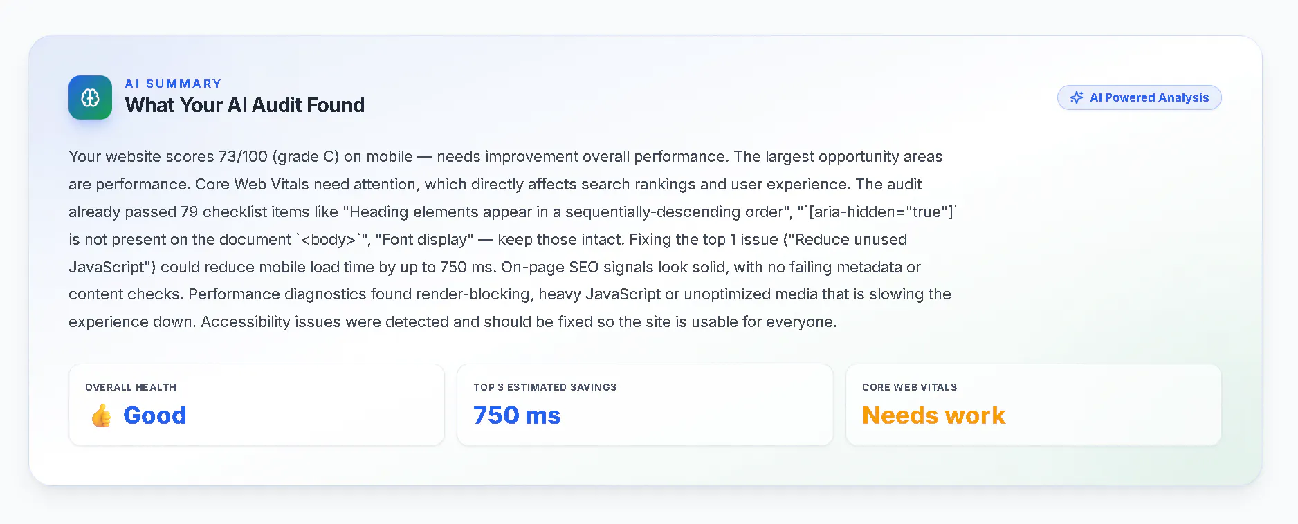 Host Better AI Website Analyzer gallery image