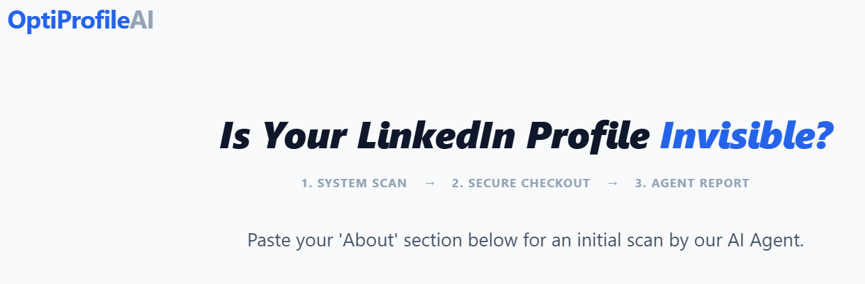 OptiProfile - Main product screenshot demonstrating key features and user interface