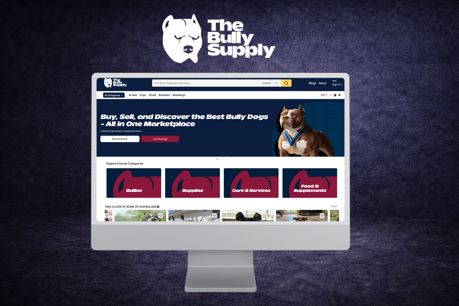 The Bully Supply - Main product screenshot demonstrating key features and user interface