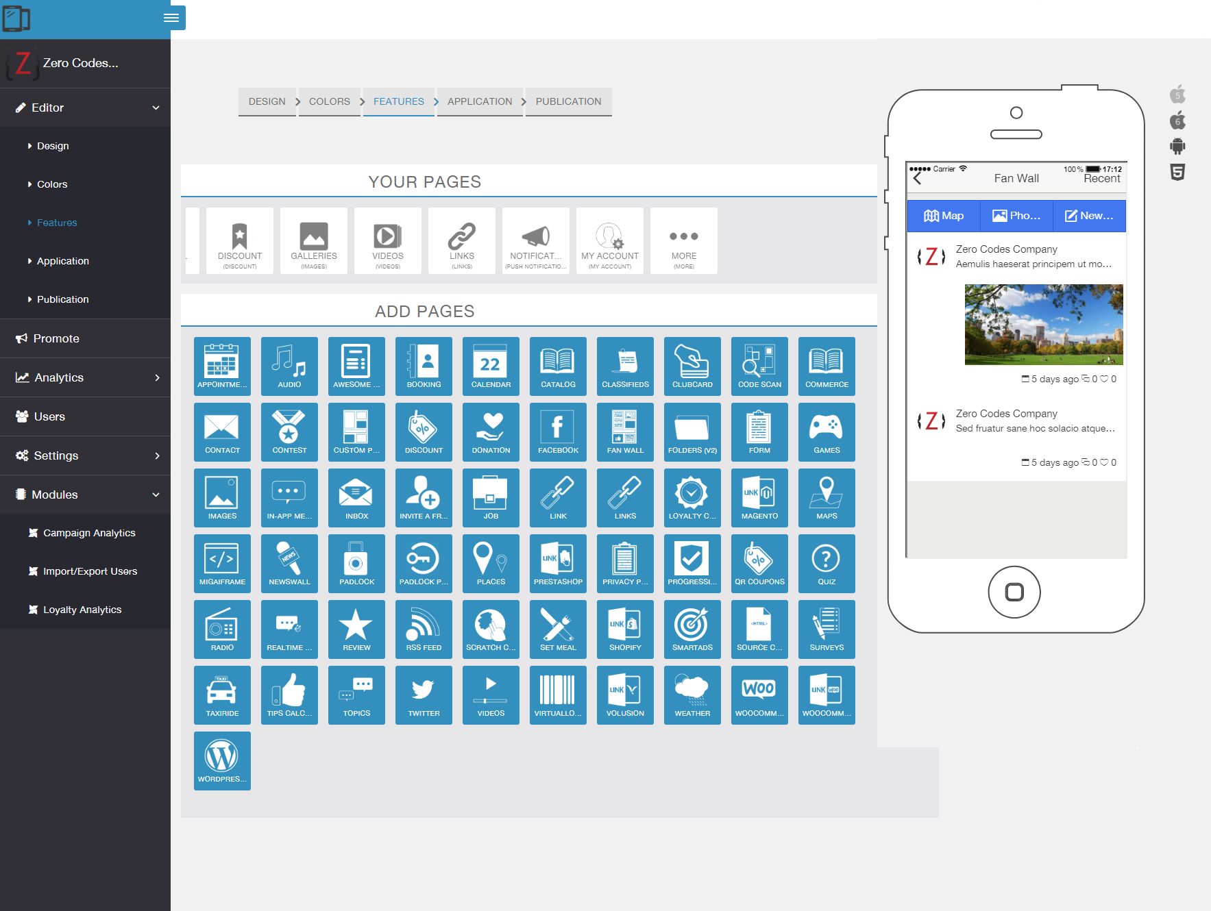 Zero Codes DIY App Builder gallery image