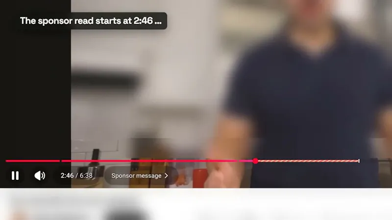 SponsorSkip screenshot 1 (video preview)