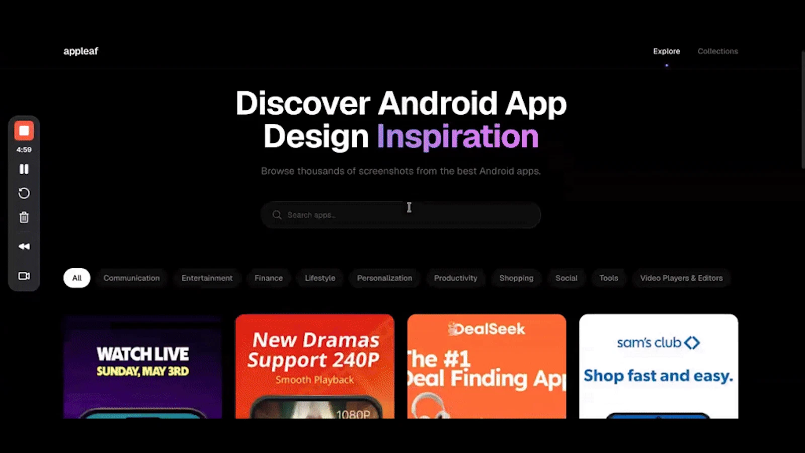 Appleaf screenshot 1 (video preview)