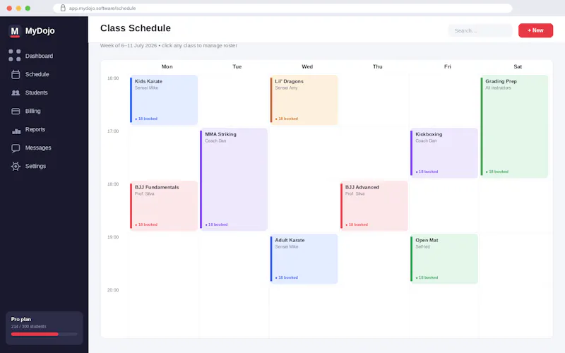 MyDojo Software screenshot 3