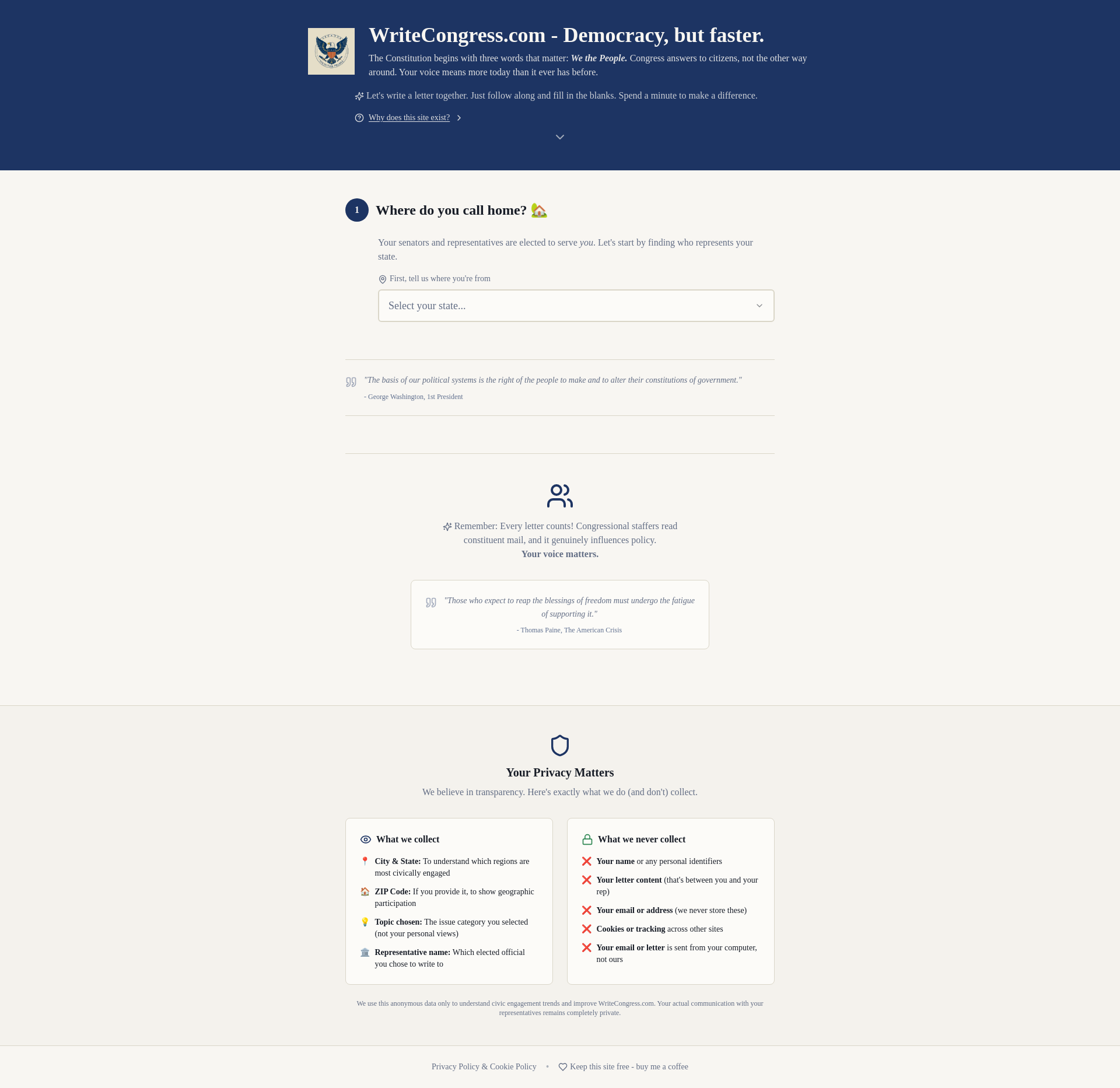 WriteCongress.com gallery image