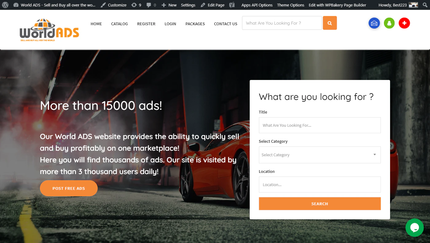 Marketplace Website