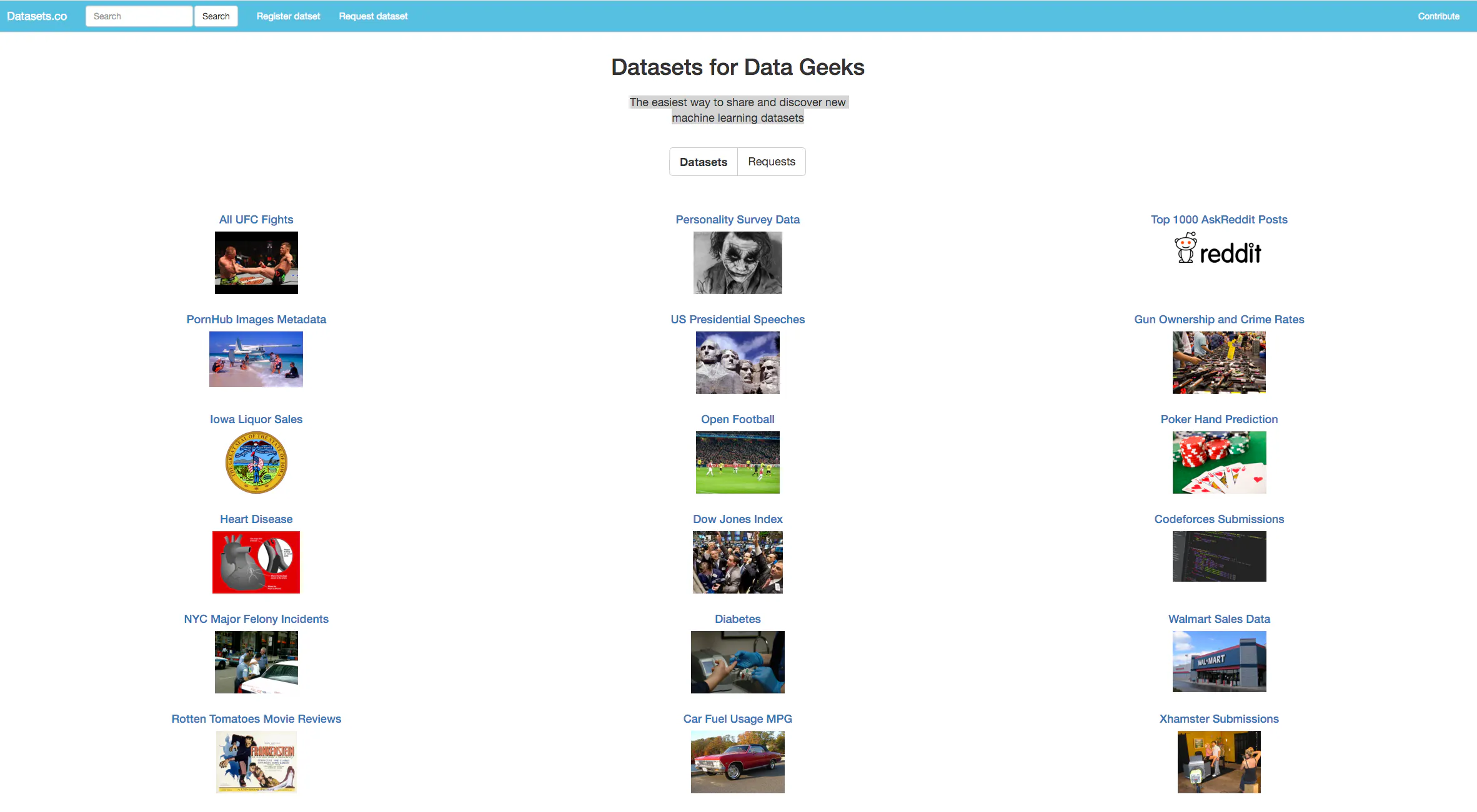 Datasets For Datageeks