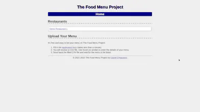 The Food Menu Project gallery image
