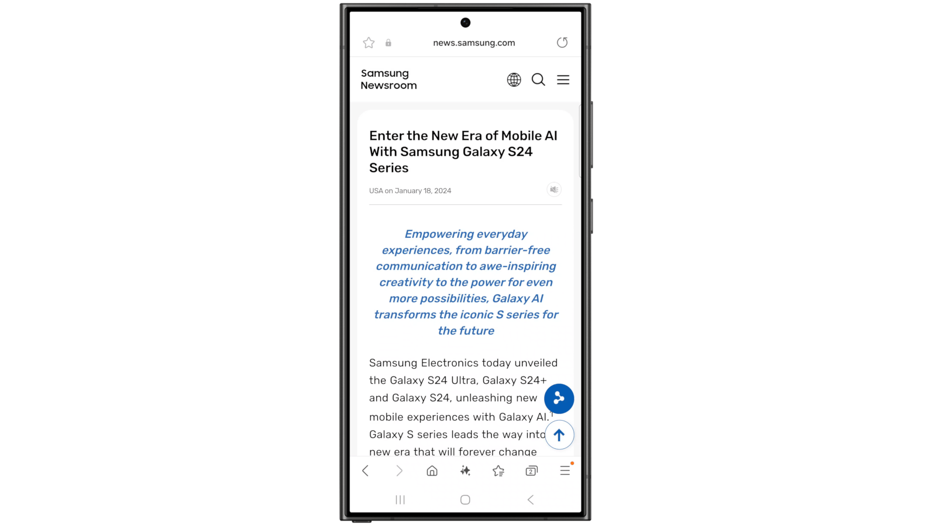 Samsung Un interfaccia utente media 6