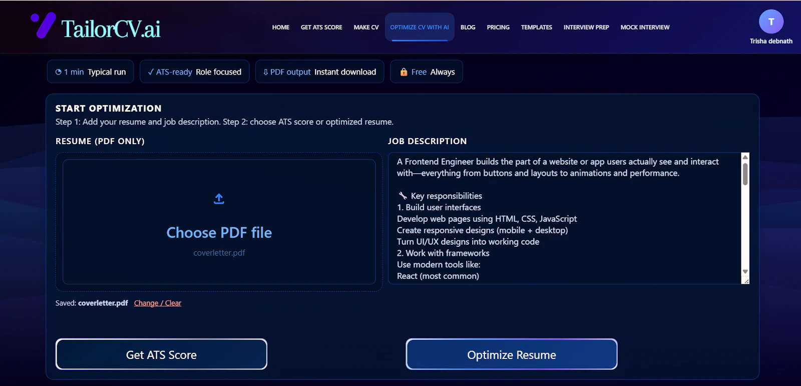 TailorCV.ai screenshot 3