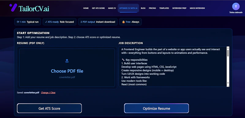 TailorCV.ai screenshot 3