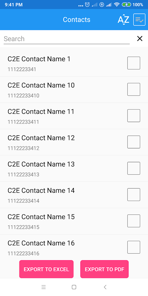 C2E - Contacts to Excel and PDF gallery image