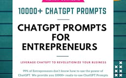10000+ ChatGPT Prompts For Entrepreneurs media 1