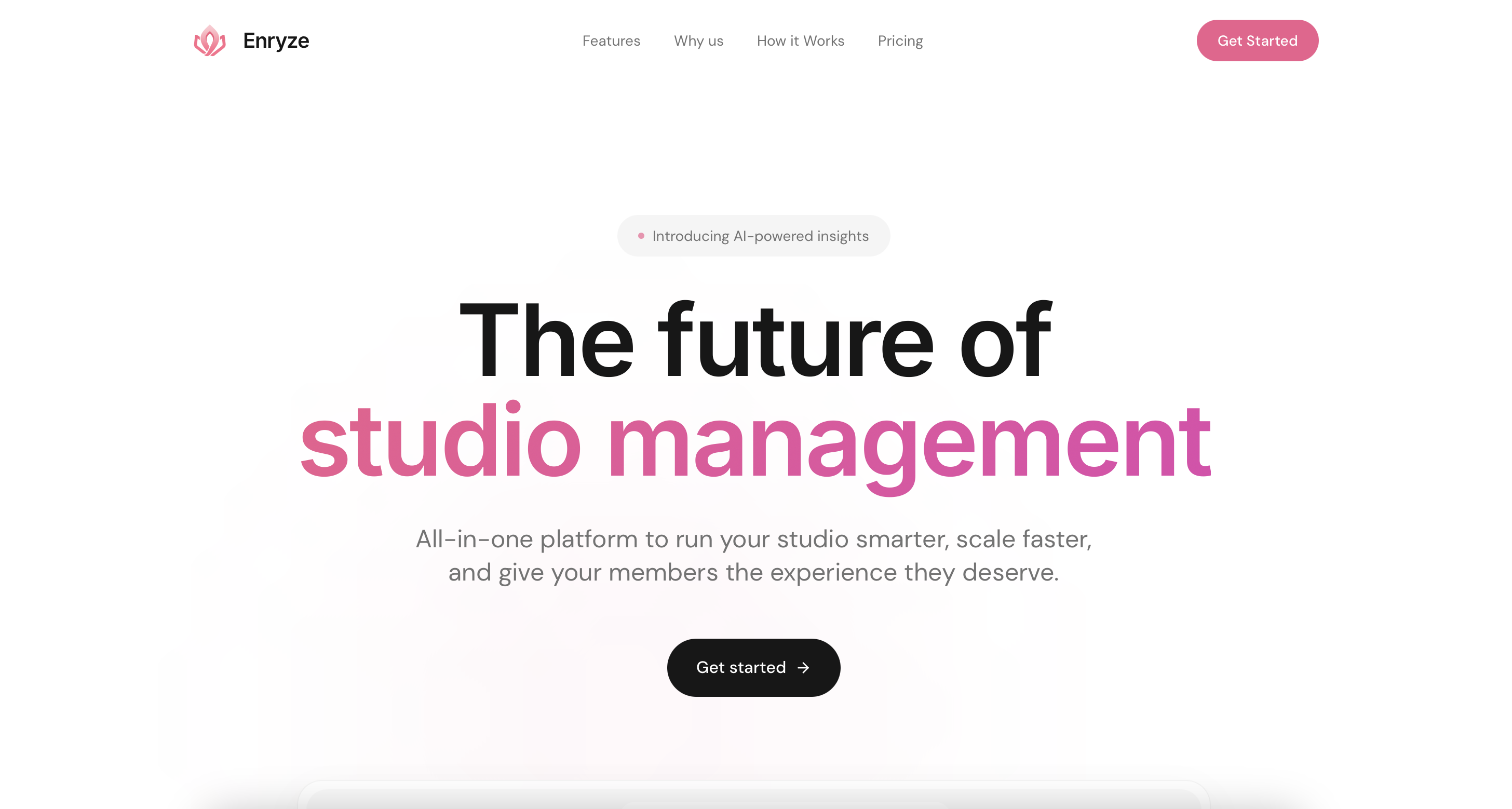 Enryze - Main product screenshot demonstrating key features and user interface