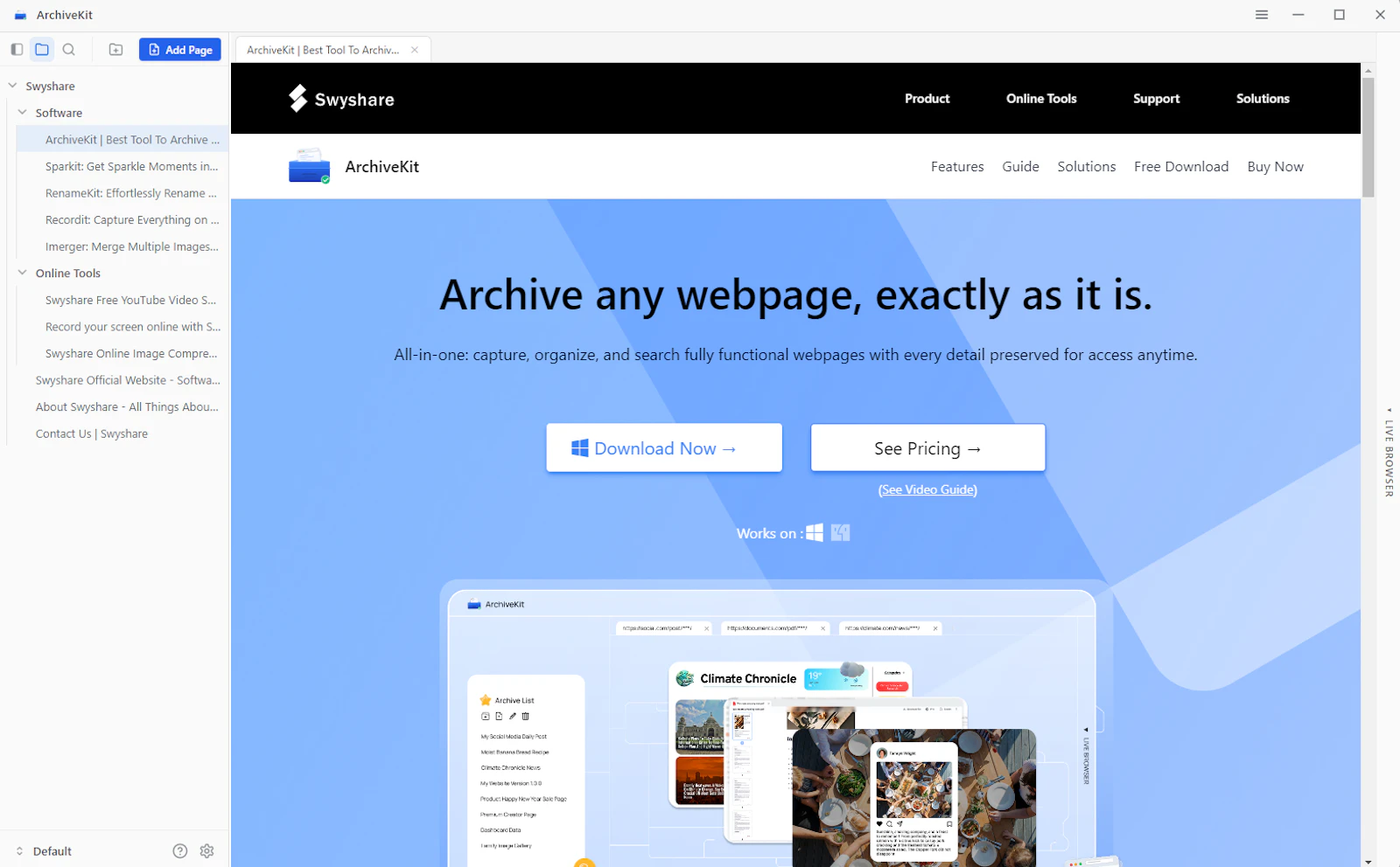 ArchiveKit screenshot 2