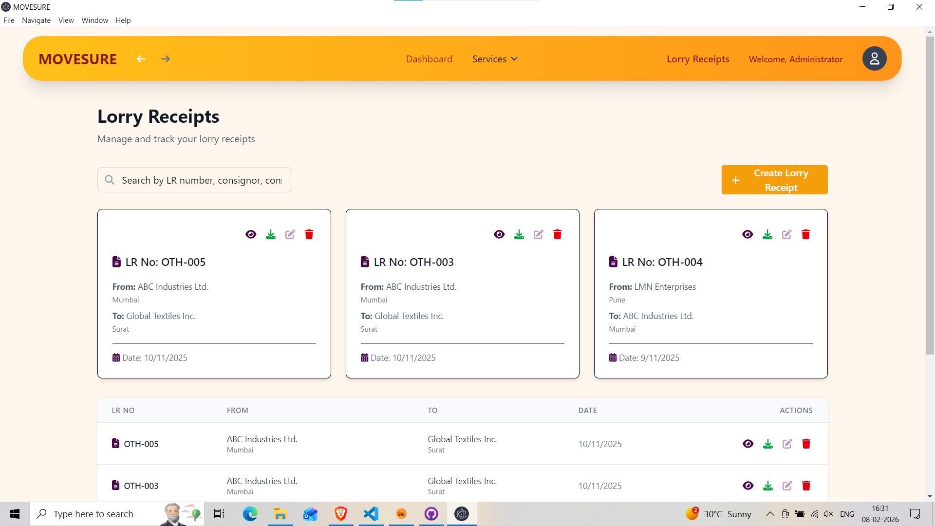 MoveSure - Screenshot 2 showing product features and functionality
