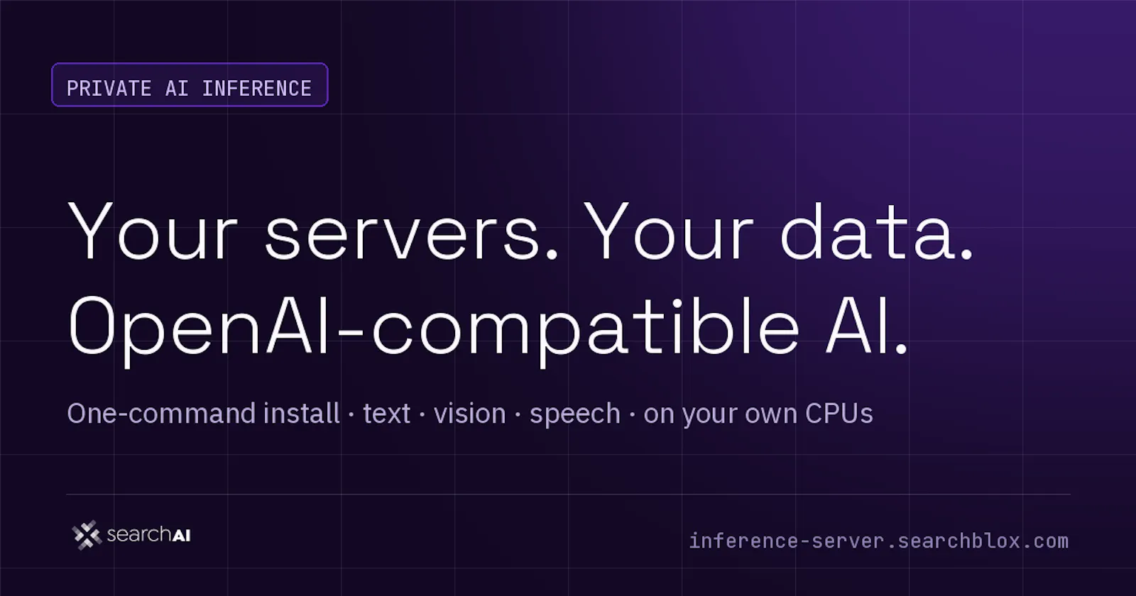 SearchAI Inference Server screenshot 2