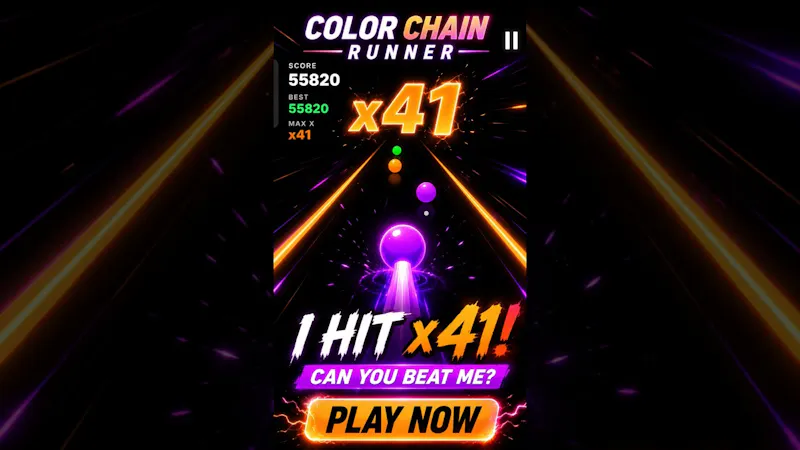 Colour Chain runner  screenshot 1 (video preview)