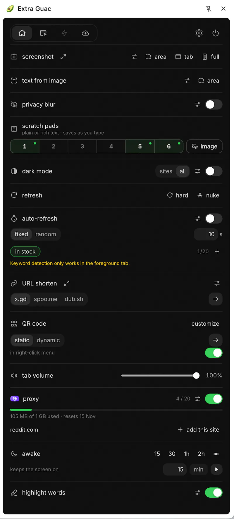Extra Guac screenshot 12