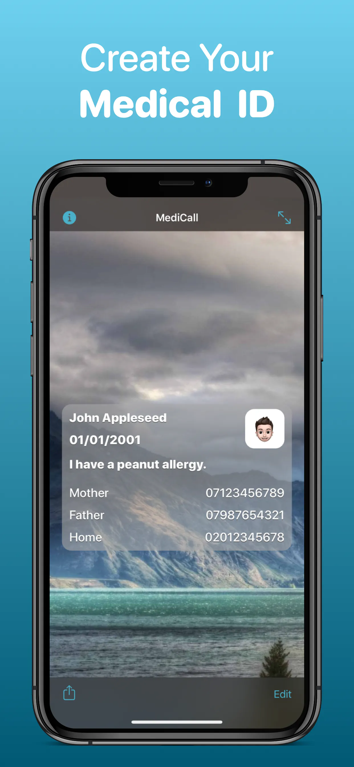 MediCall (6.0) - Lock Screen Medical ID gallery image