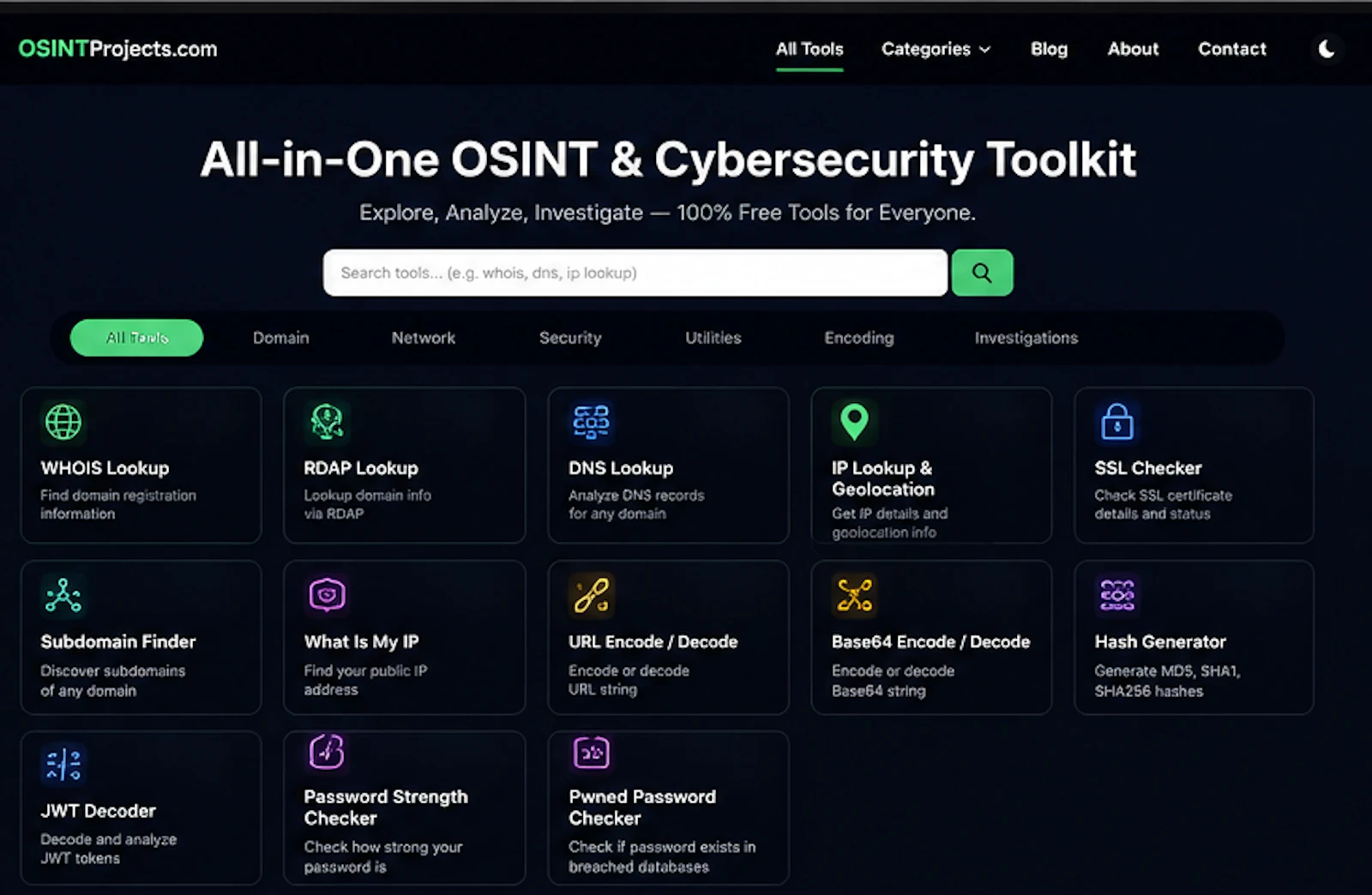 OSINT Projects screenshot 2