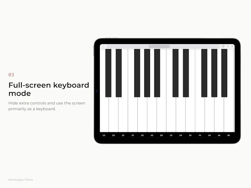 Harmodus Piano - Pure Tuning screenshot 4