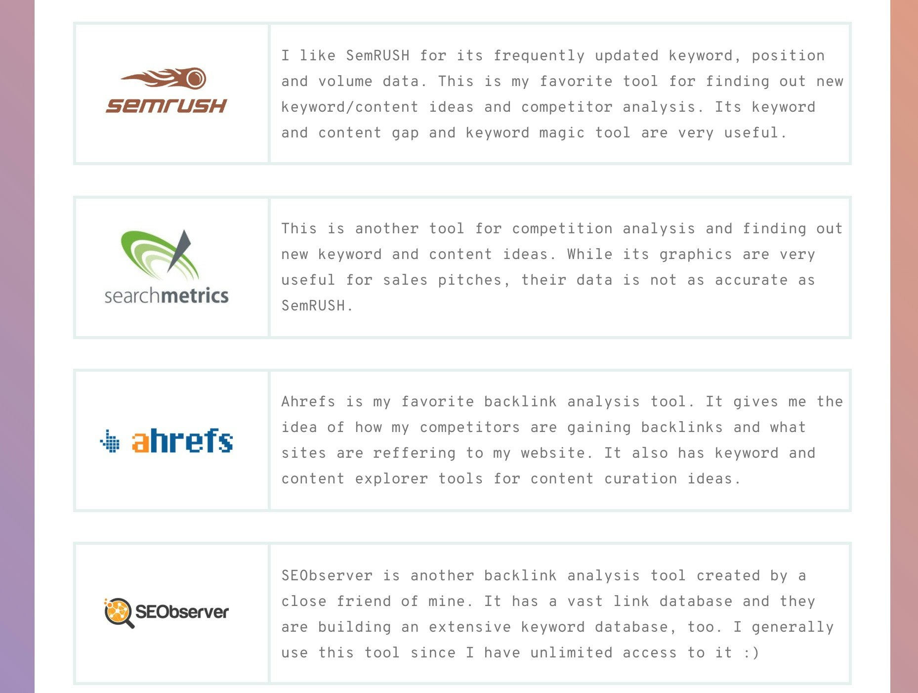 @oozn's side-hustle stack gallery image