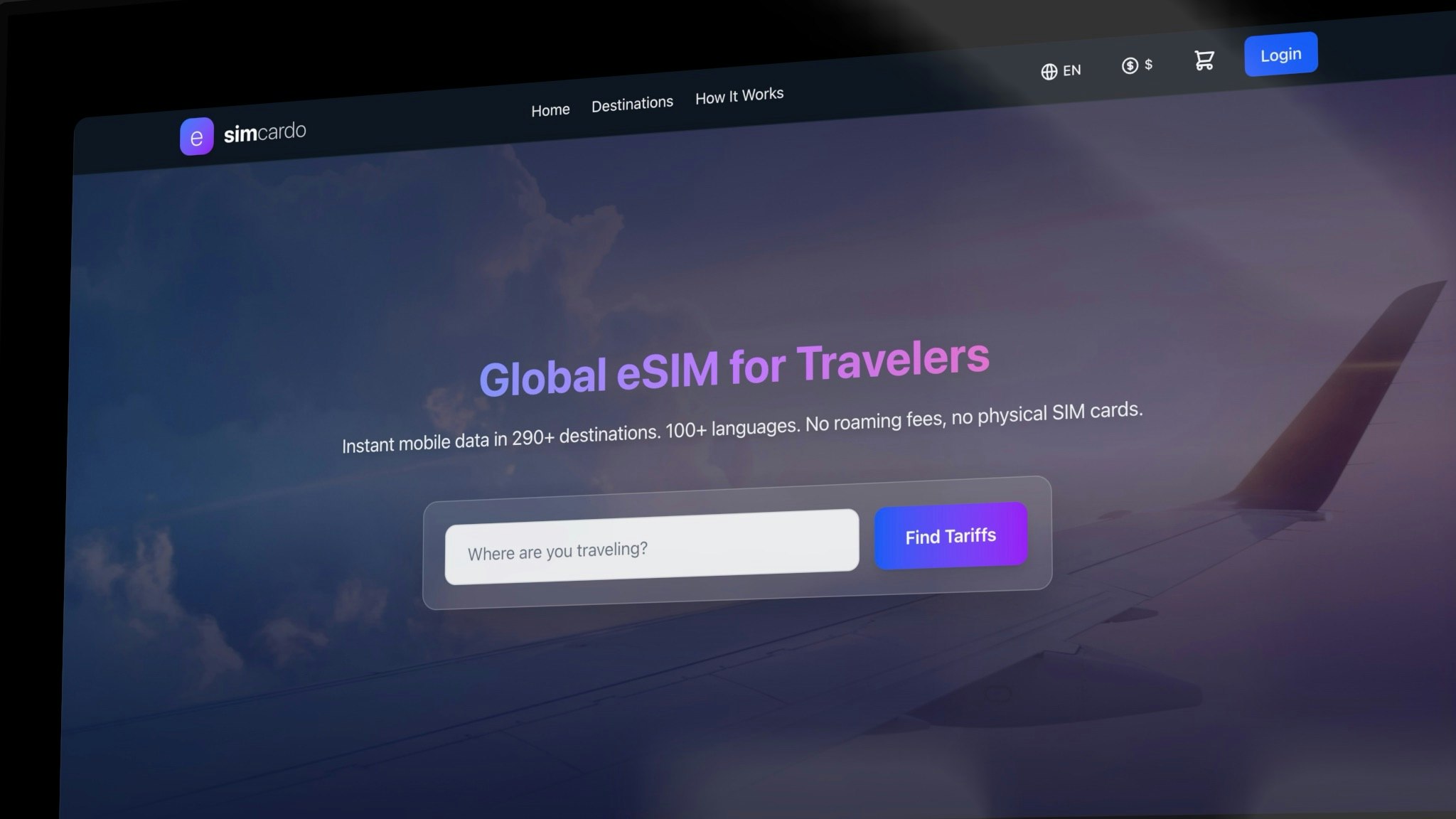 Simcardo - Screenshot 2 showing product features and functionality