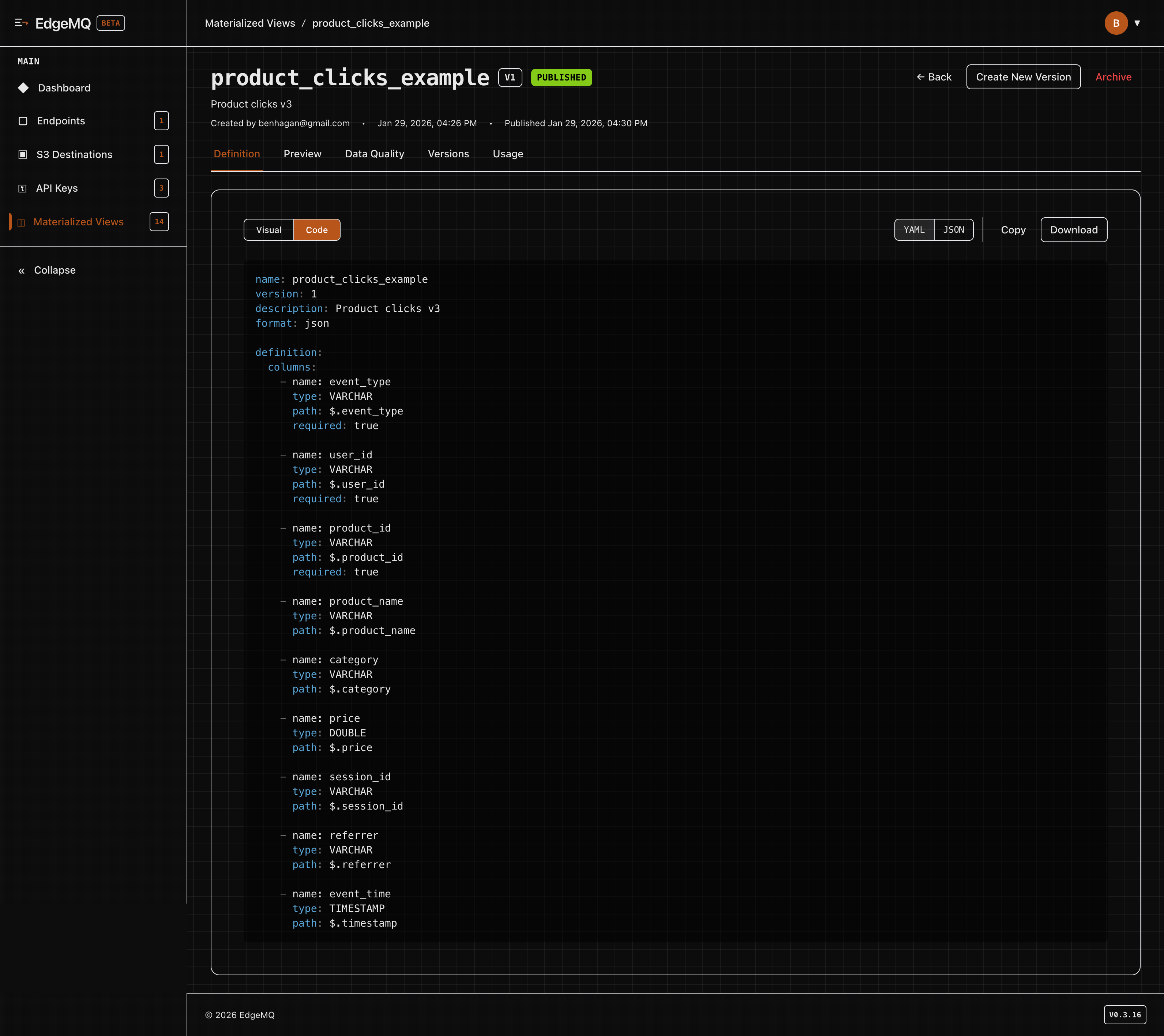EdgeMQ: easiest way to land data in S3 gallery image