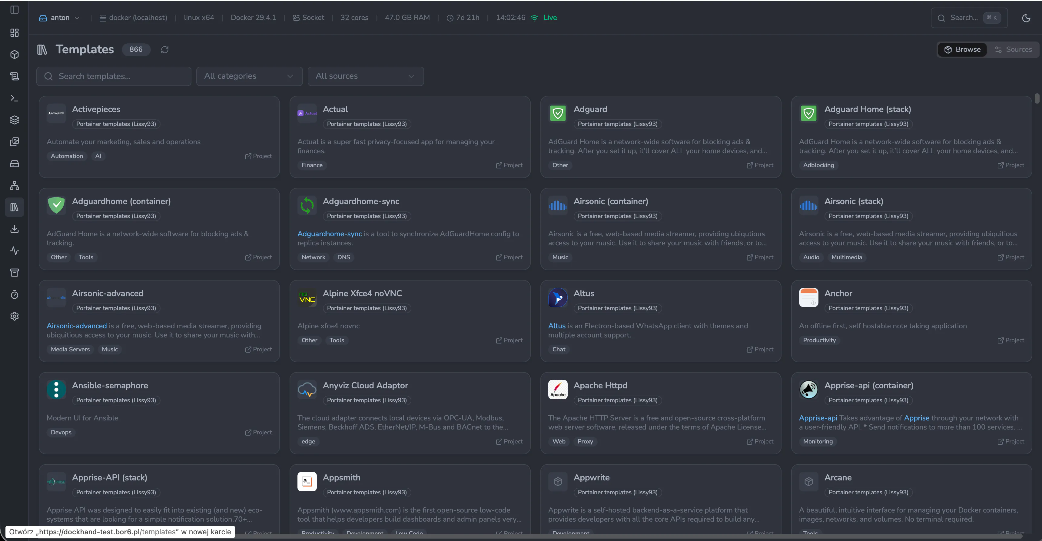 Dockhand screenshot 2