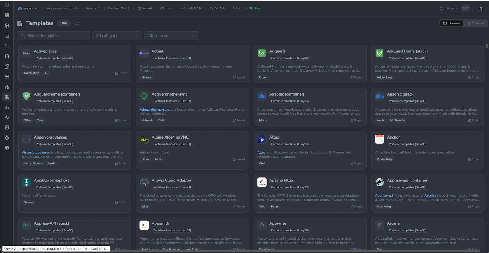 Dockhand screenshot 2