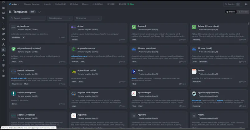 Dockhand screenshot 2