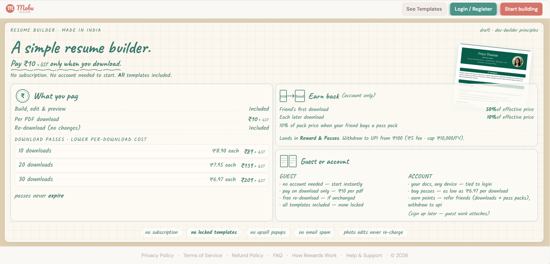 Mobu Resume gallery image