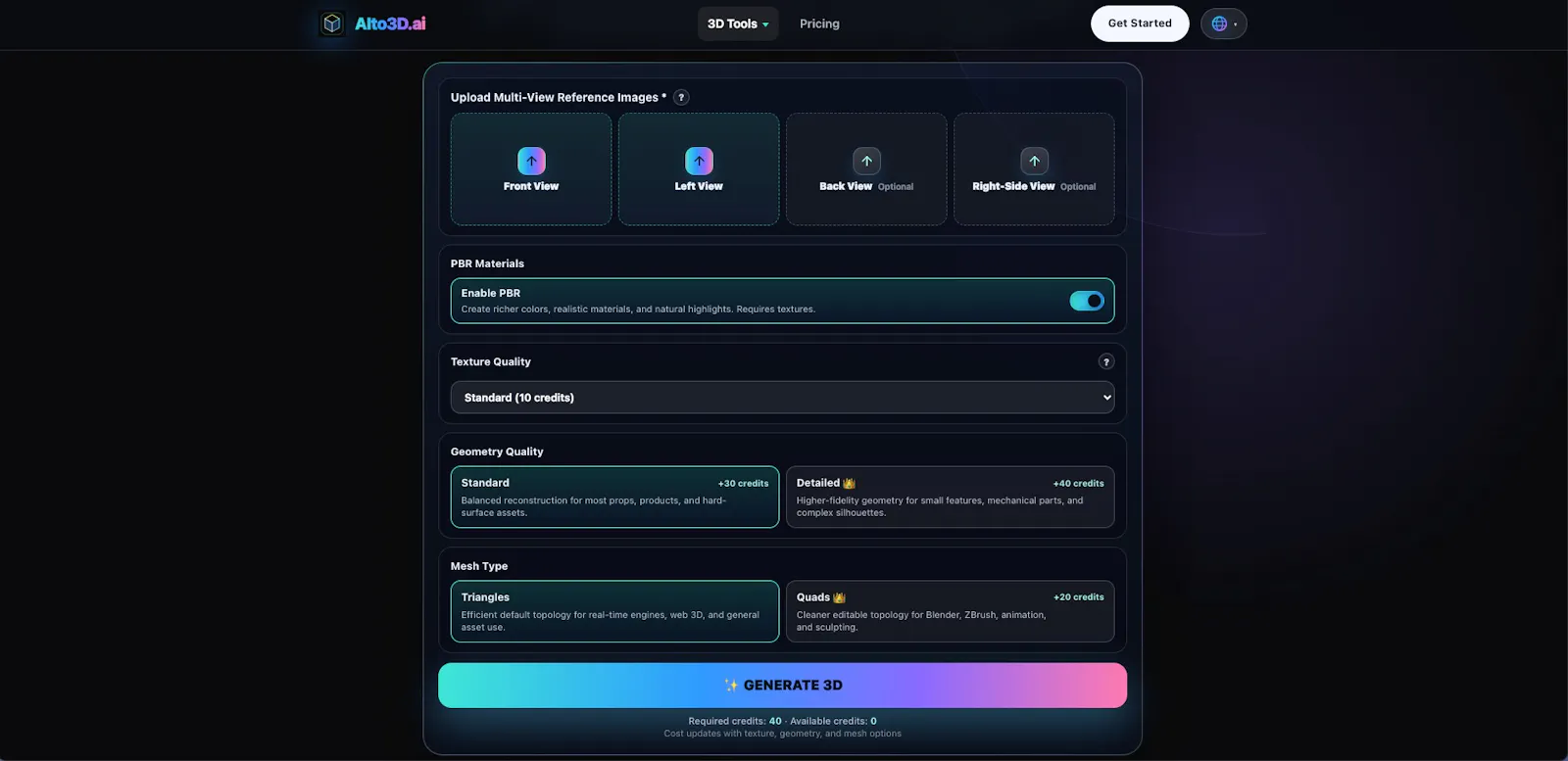 AIto3D.ai - online AI 3D Model Generator screenshot 2