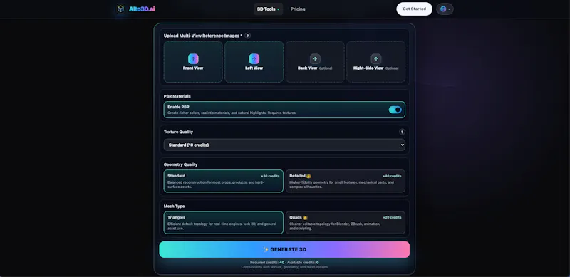 AIto3D.ai - online AI 3D Model Generator screenshot 2
