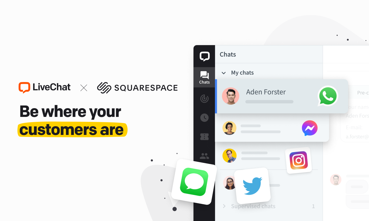LiveChat for Squarespace gallery image
