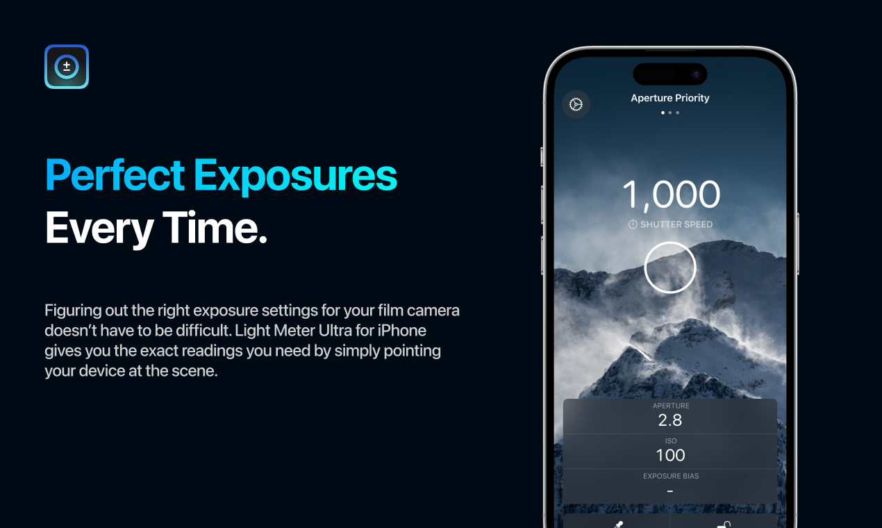 Lichtmesser Ultra - Präzisionsbelastung für die Filmfotografie mit Ihrem Telefon Medien 1