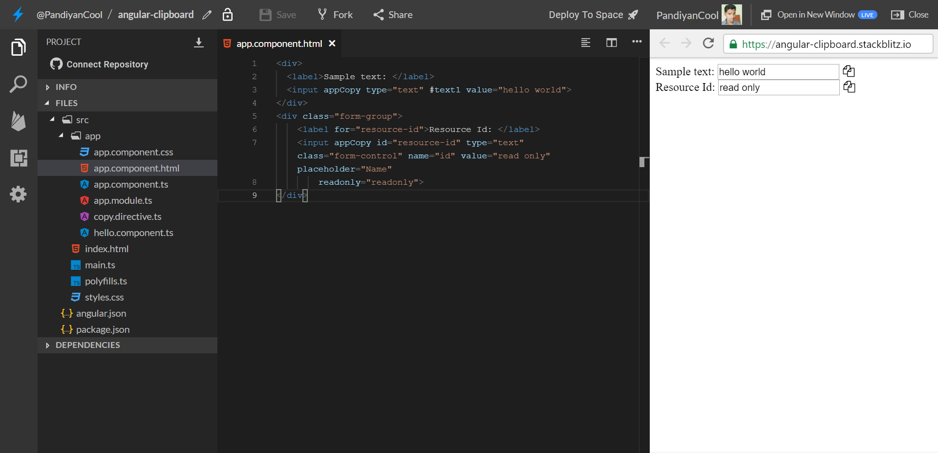 Angular Clipboard Auto gallery image