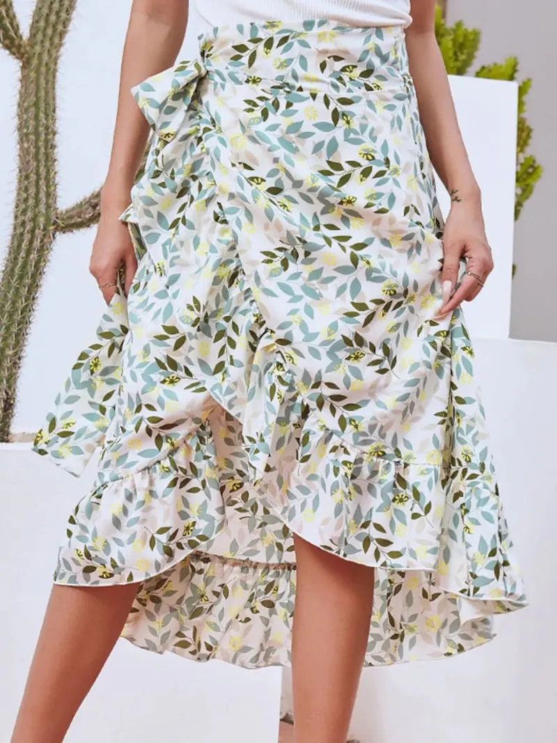 Midi Skirt Gum Leaf - hipomarket.shop screenshot 1