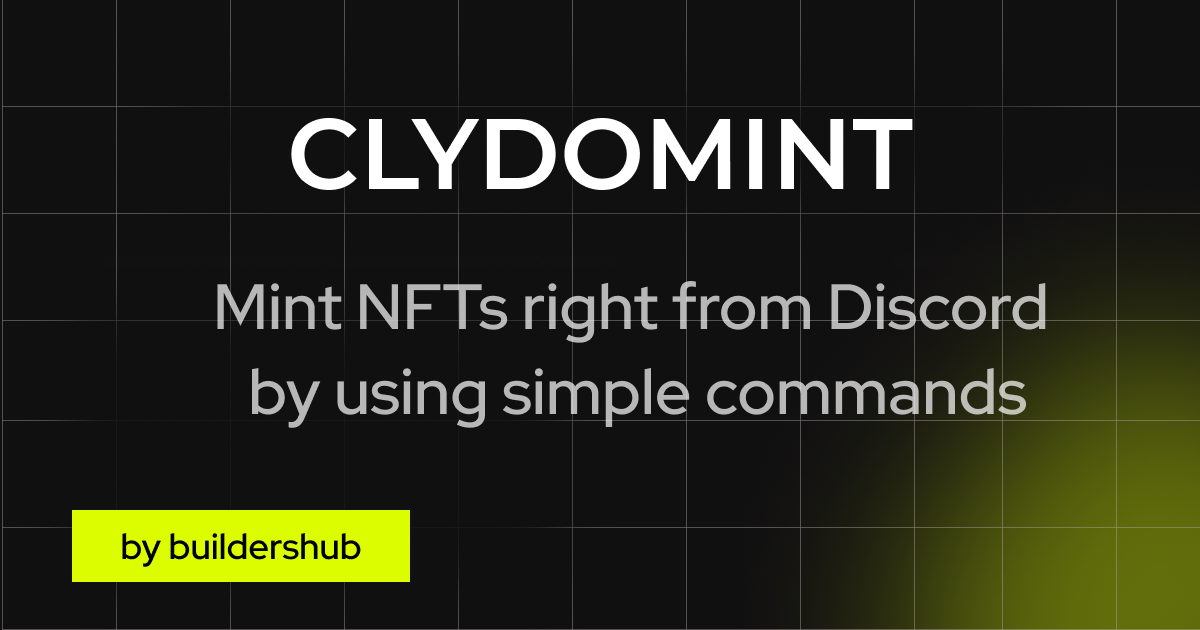 clydminit - 通过clydomint薄荷nfts，就可以从nf中不和谐！媒体1